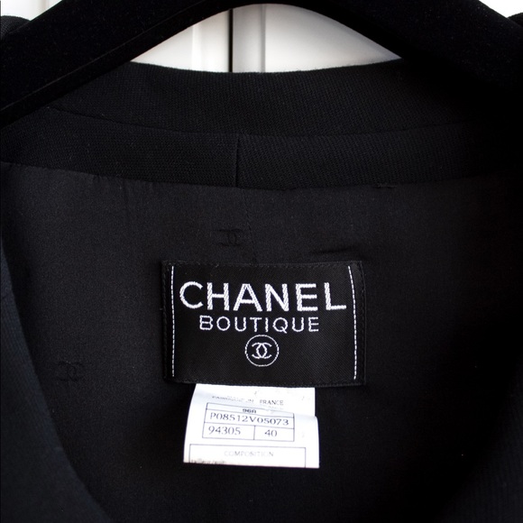 Rare Chanel Vintage Fall 1996 Black Gripoix Button Embellished 96A LBJ Jacket - Picture 6 of 13